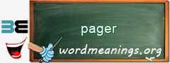WordMeaning blackboard for pager